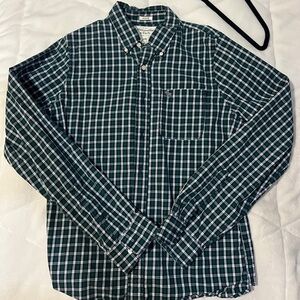 Abercrombie & Fitch Dark Green Checkered Shirt